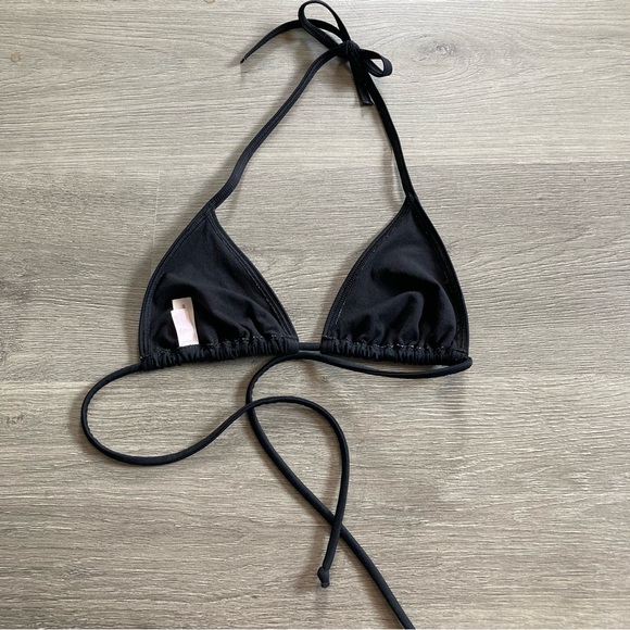 Victoria’s Secret classic black triangle string bikini top, S - Picture 2 of 3